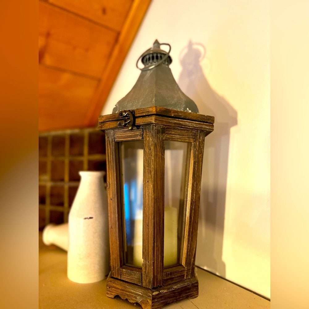 Pottery Barn Lantern 17.5" high